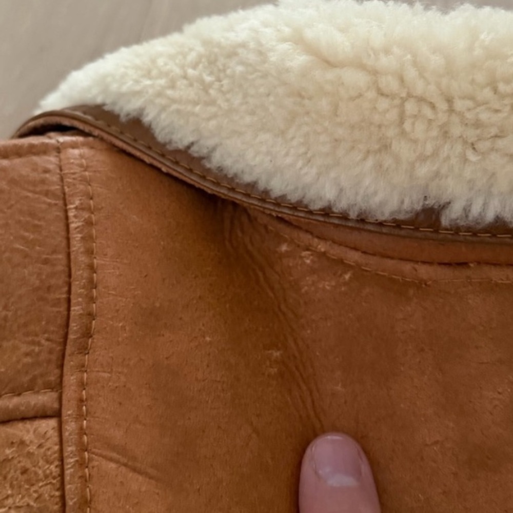 Vintage Leather Shearling Jacket - Picture 16 of 16